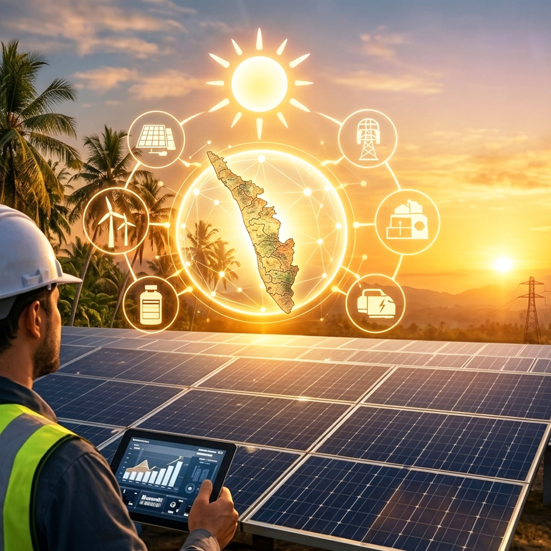 Solar Panel Installation in Kerala - Rooftop solar systems with monitoring for homes and businesses across Kerala